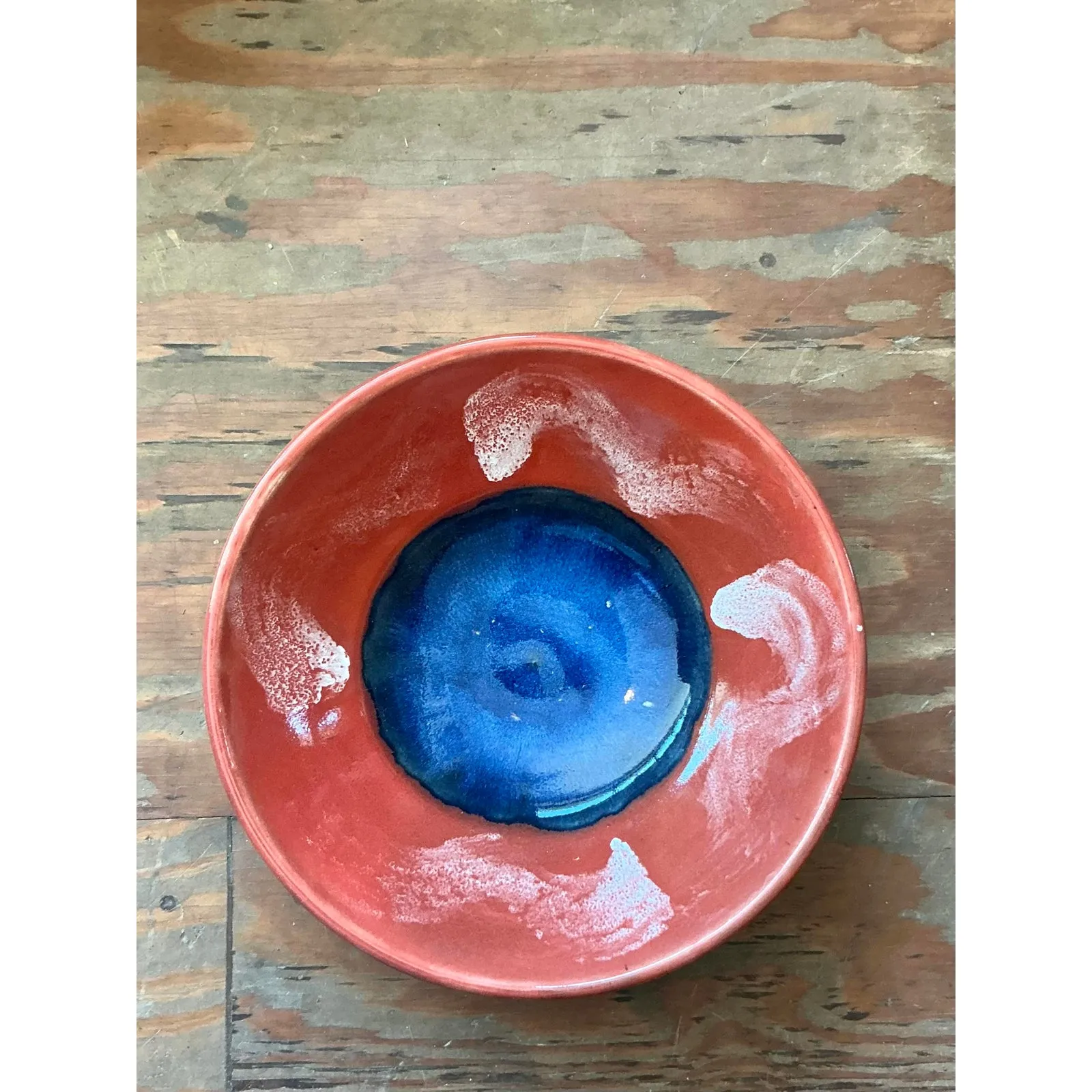 Vintage Boho Hand Painted Ceramic Bowl — additional photo 3