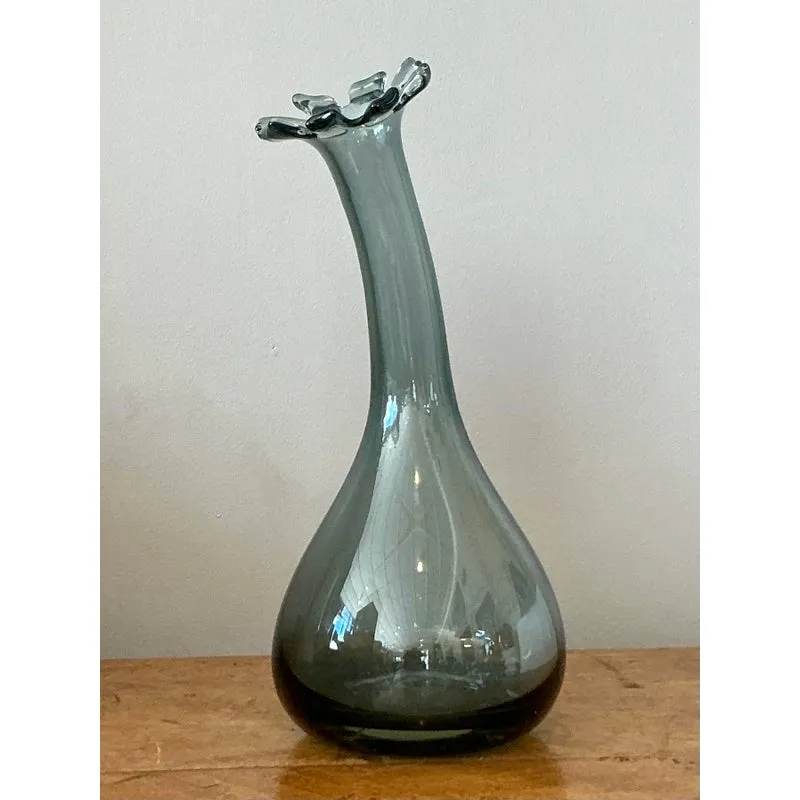 Vintage Boho Blown Glass Vase — additional photo 1