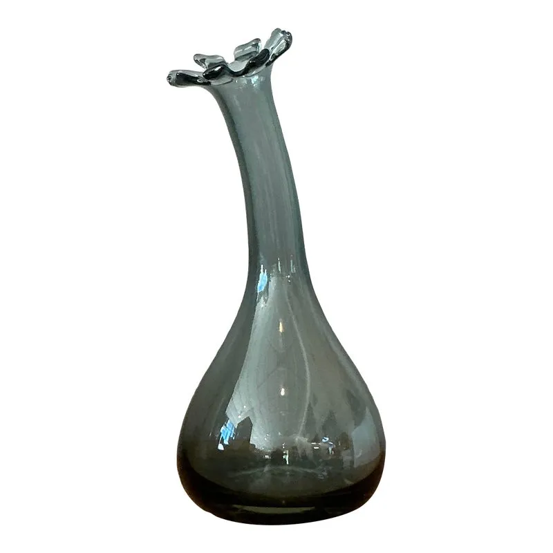 Vintage Boho Blown Glass Vase