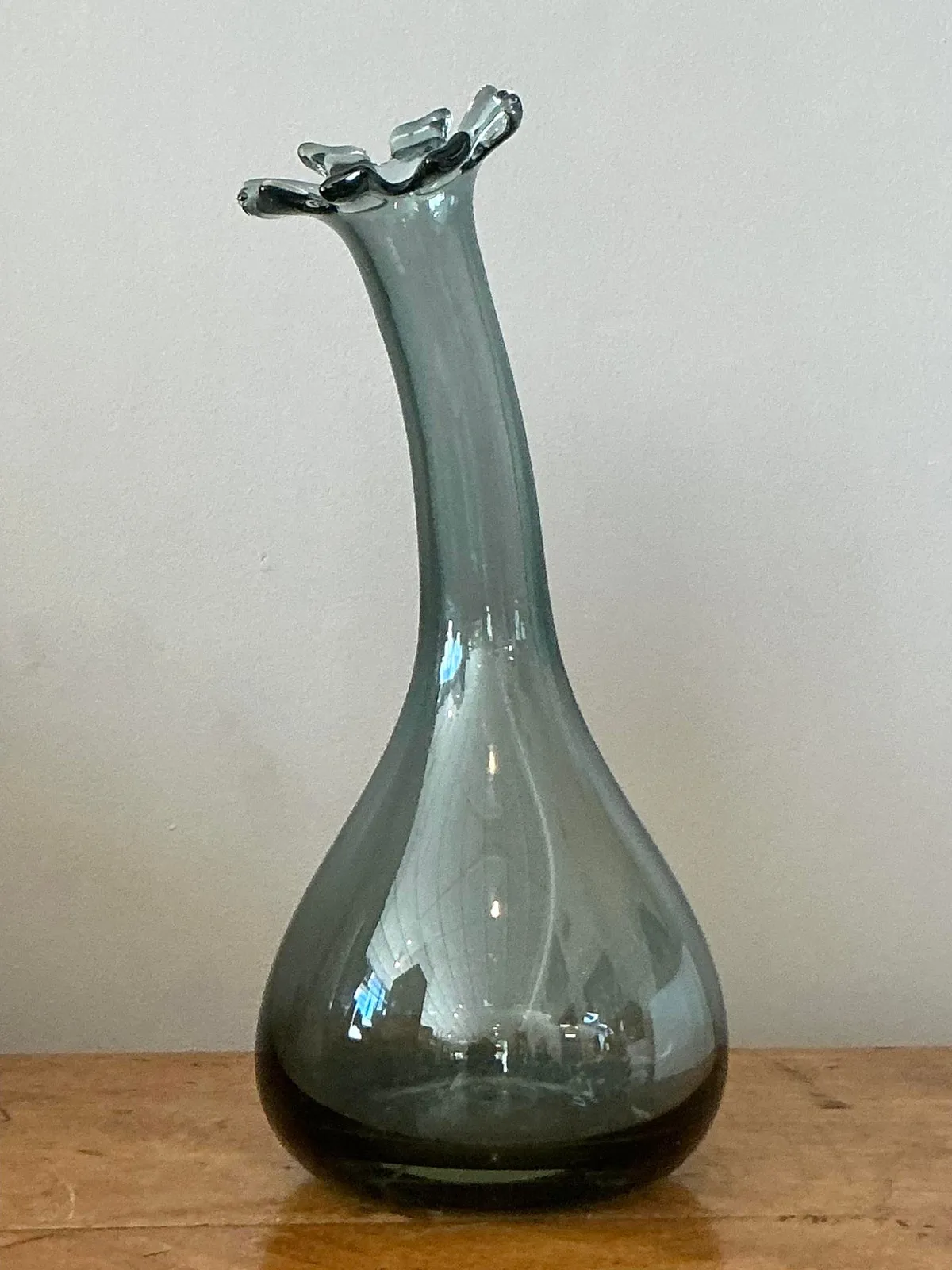 Vintage Boho Blown Glass Vase — additional photo 4