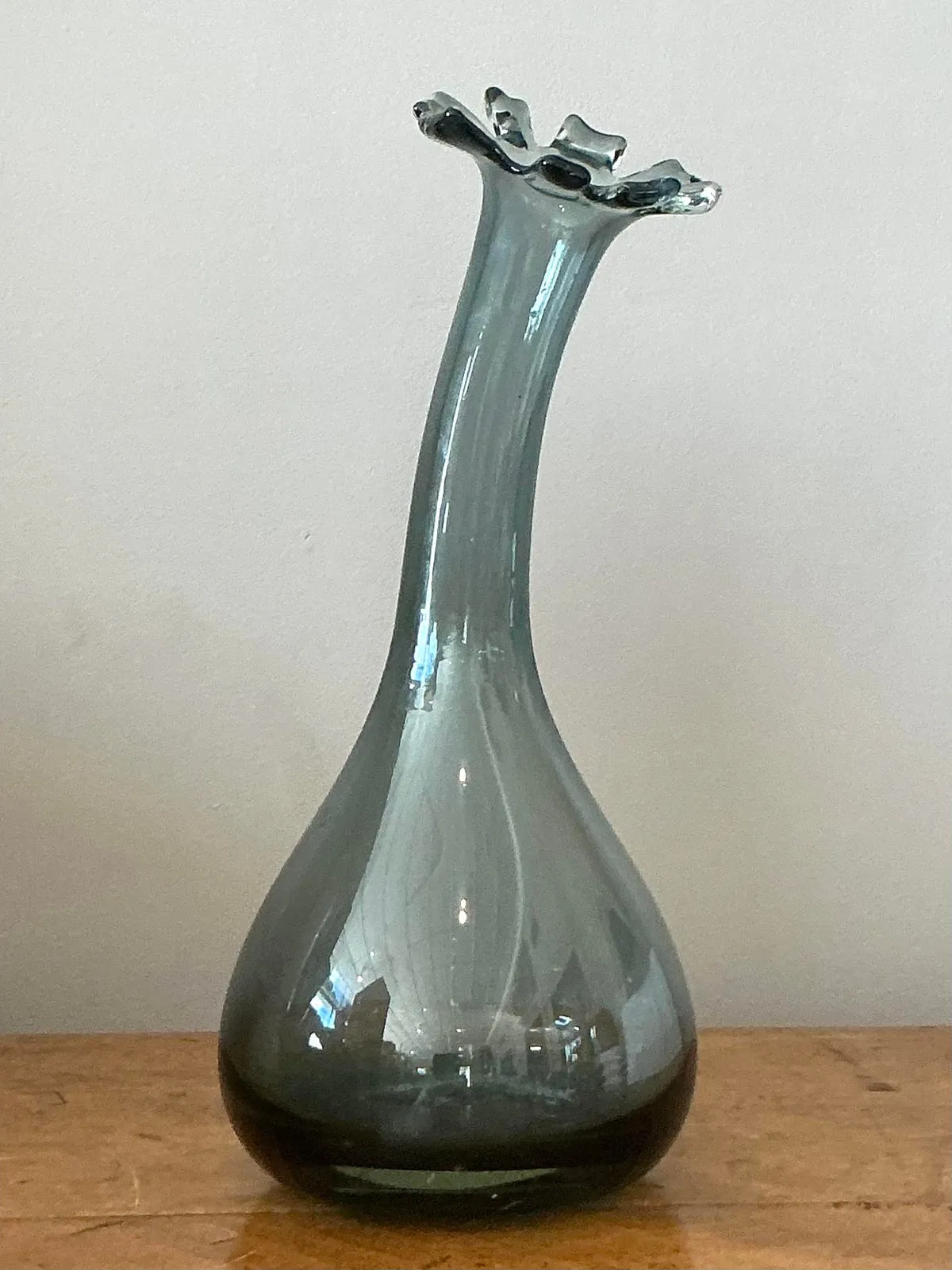 Vintage Boho Blown Glass Vase — additional photo 5