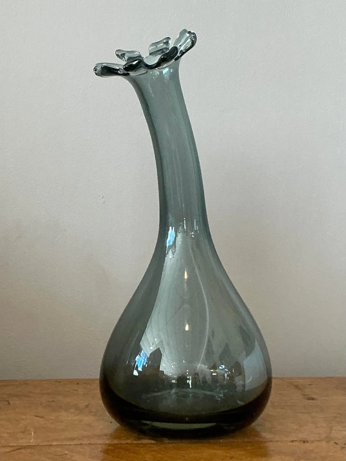 Vintage Boho Blown Glass Vase — additional photo 6