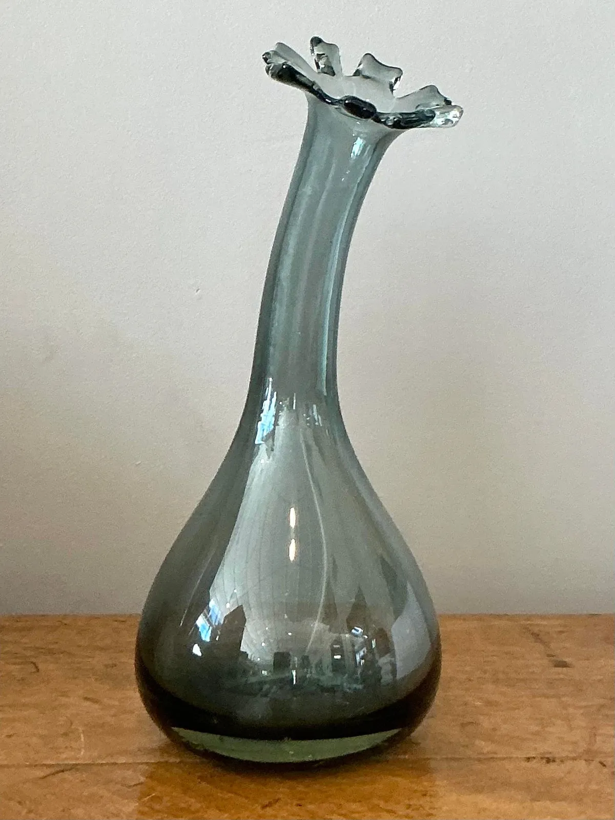 Vintage Boho Blown Glass Vase — additional photo 7