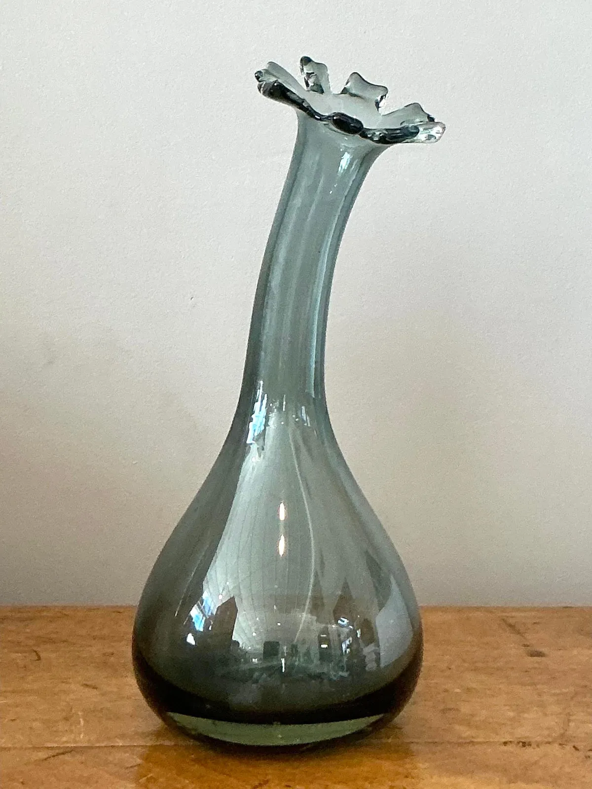 Vintage Boho Blown Glass Vase — additional photo 8