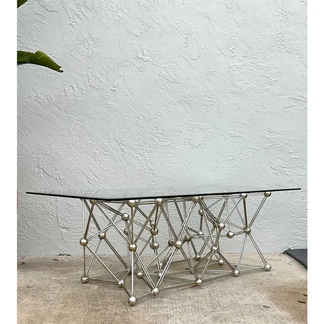 Vintage Boho Interlocking Molecule Coffee Table — additional photo 2