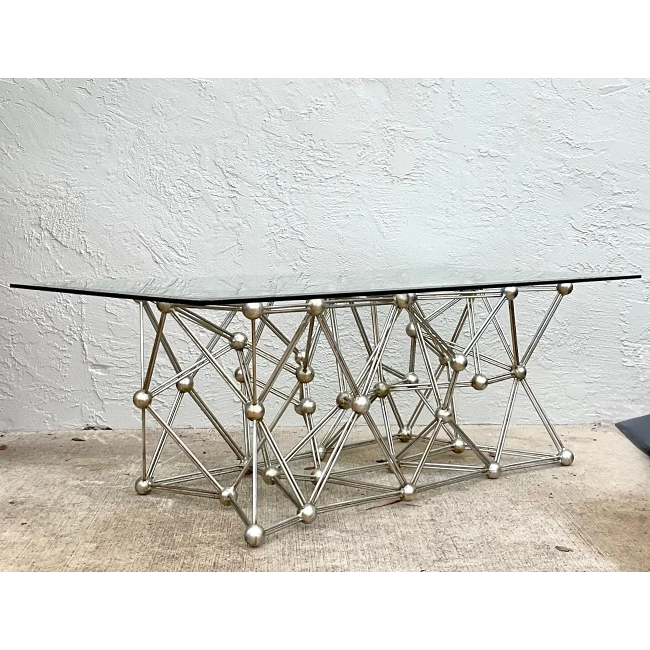 Vintage Boho Interlocking Molecule Coffee Table — additional photo 3