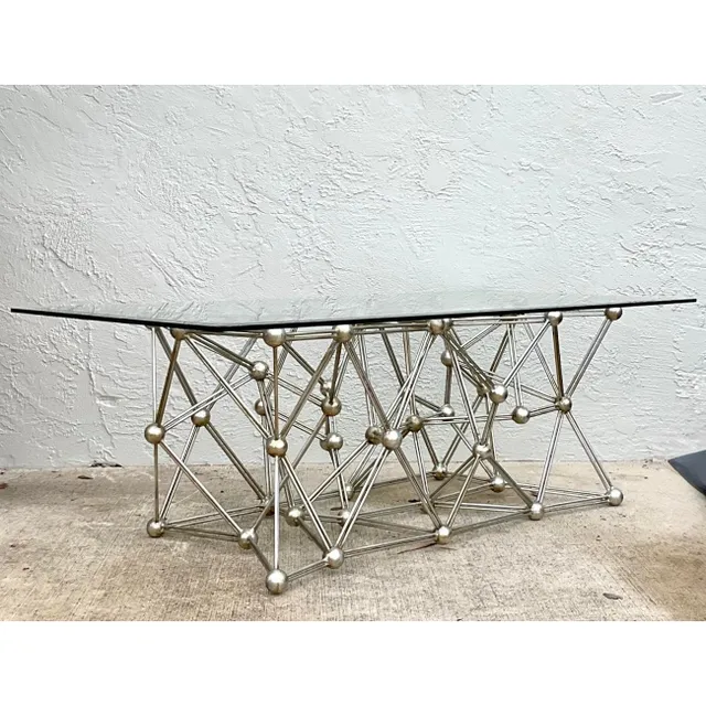 Vintage Boho Interlocking Molecule Coffee Table — additional photo 3