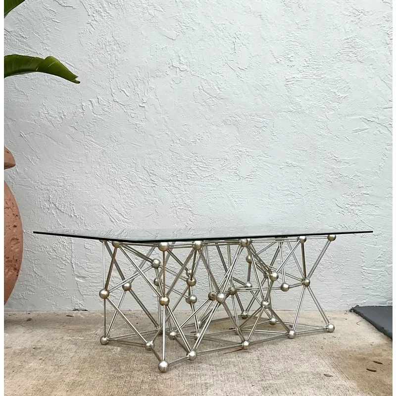 Vintage Boho Interlocking Molecule Coffee Table — additional photo 6
