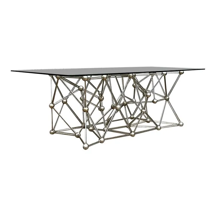 Vintage Boho Interlocking Molecule Coffee Table
