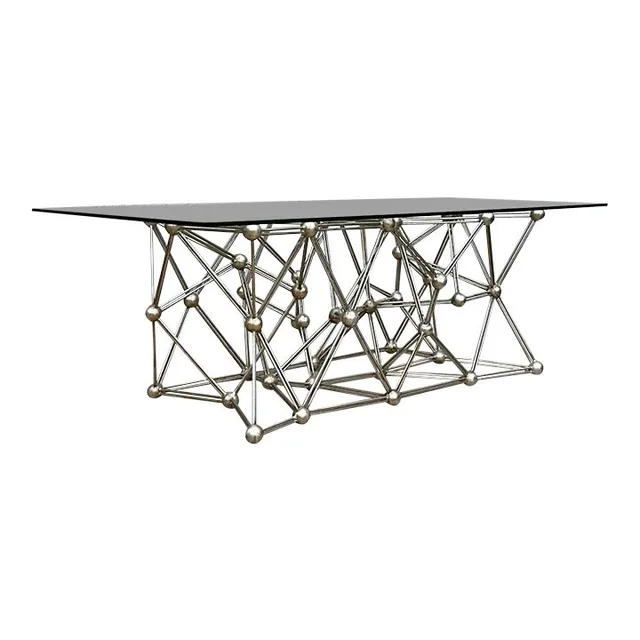 Vintage Boho Interlocking Molecule Coffee Table — additional photo 1