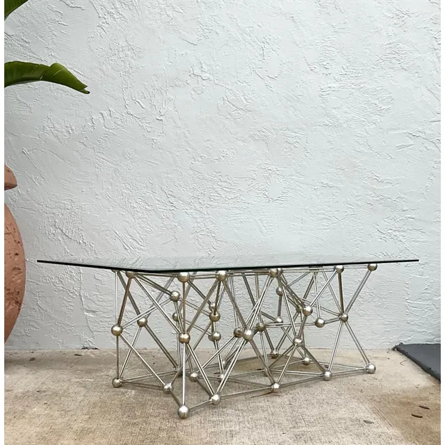 Vintage Boho Interlocking Molecule Coffee Table — additional photo 7