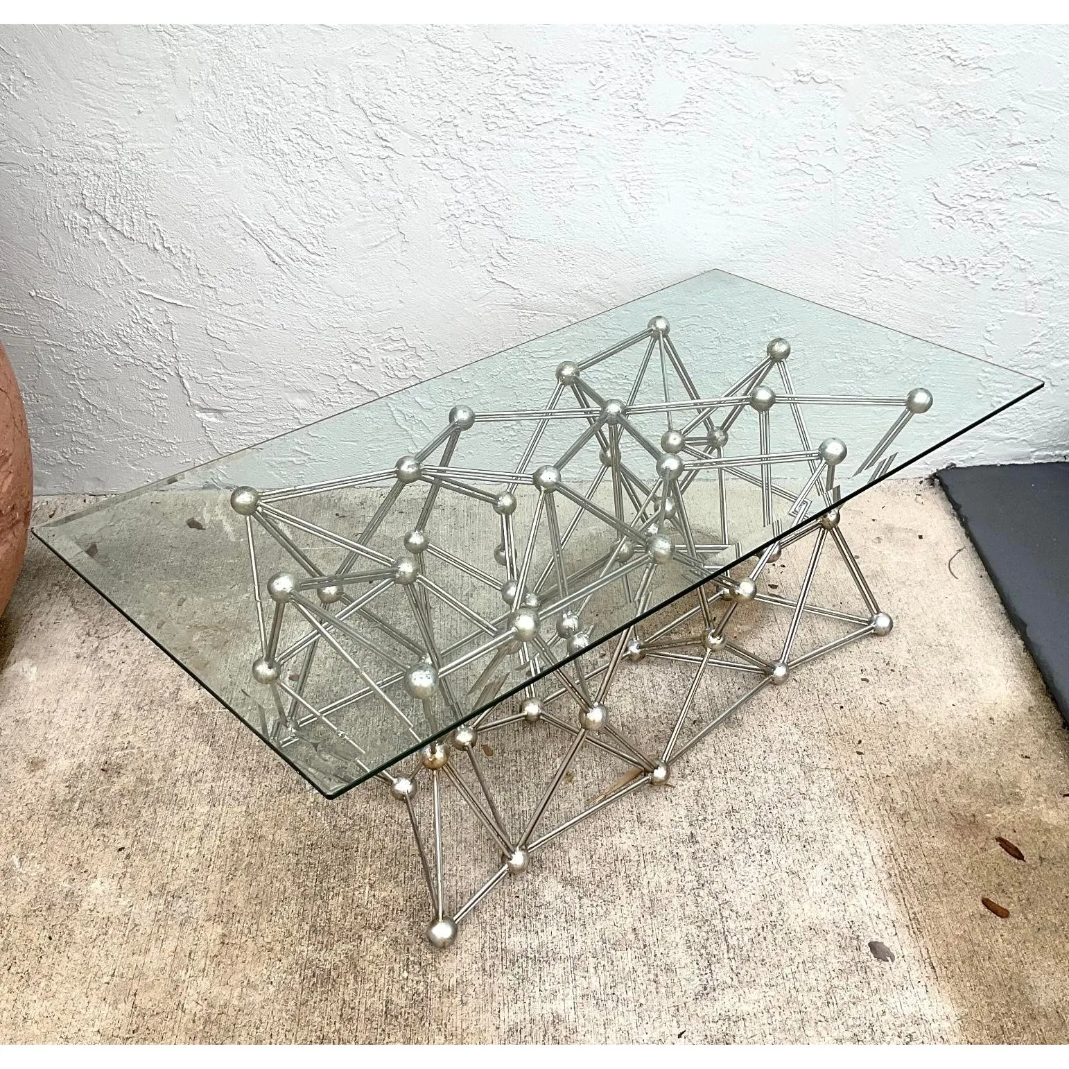 Vintage Boho Interlocking Molecule Coffee Table — additional photo 8