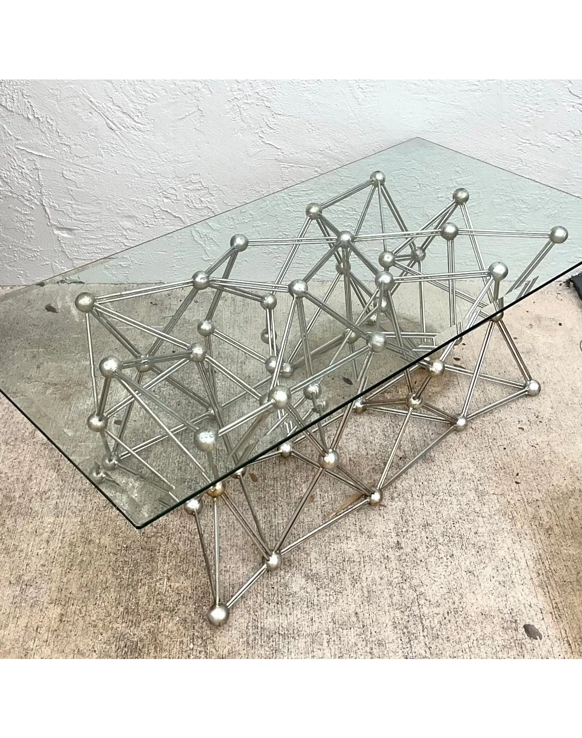 Vintage Boho Interlocking Molecule Coffee Table — additional photo 8