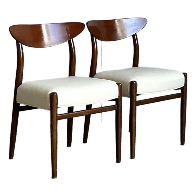 Vintage Mid-Century Modern Blade Back Dining Chairs - A Pair — additional photo 1
