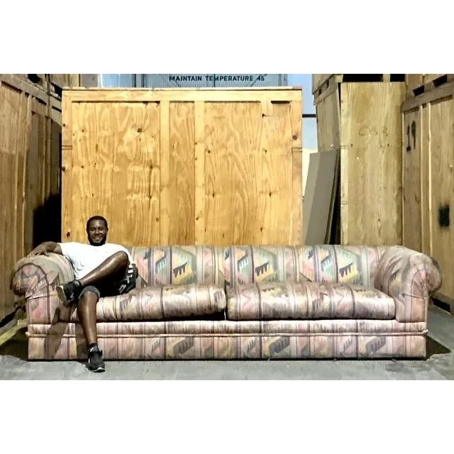 Vintage Boho Monumental Roll Arm Sofa — additional photo 4