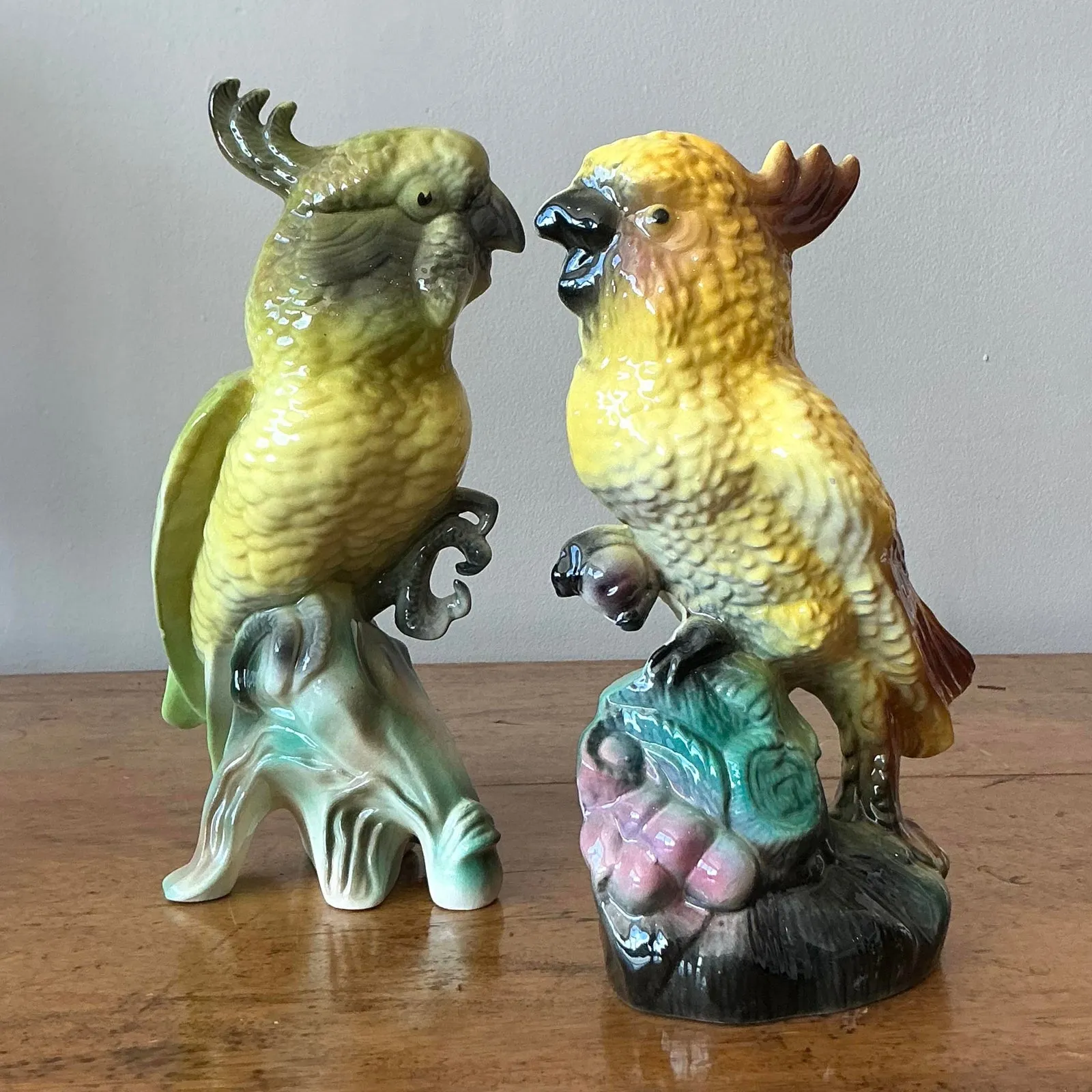 Vintage Regency Glazed Ceramic Birds - Set of 2 — additional photo 7