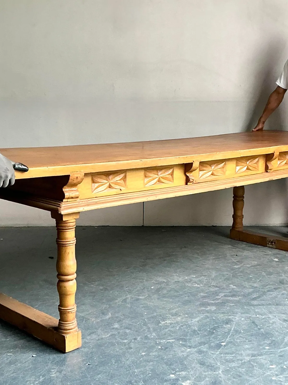 Vintage Boho Monumental Library Table — additional photo 6