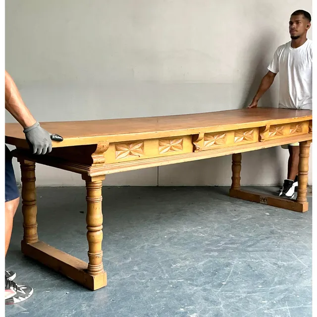 Vintage Boho Monumental Library Table — additional photo 7