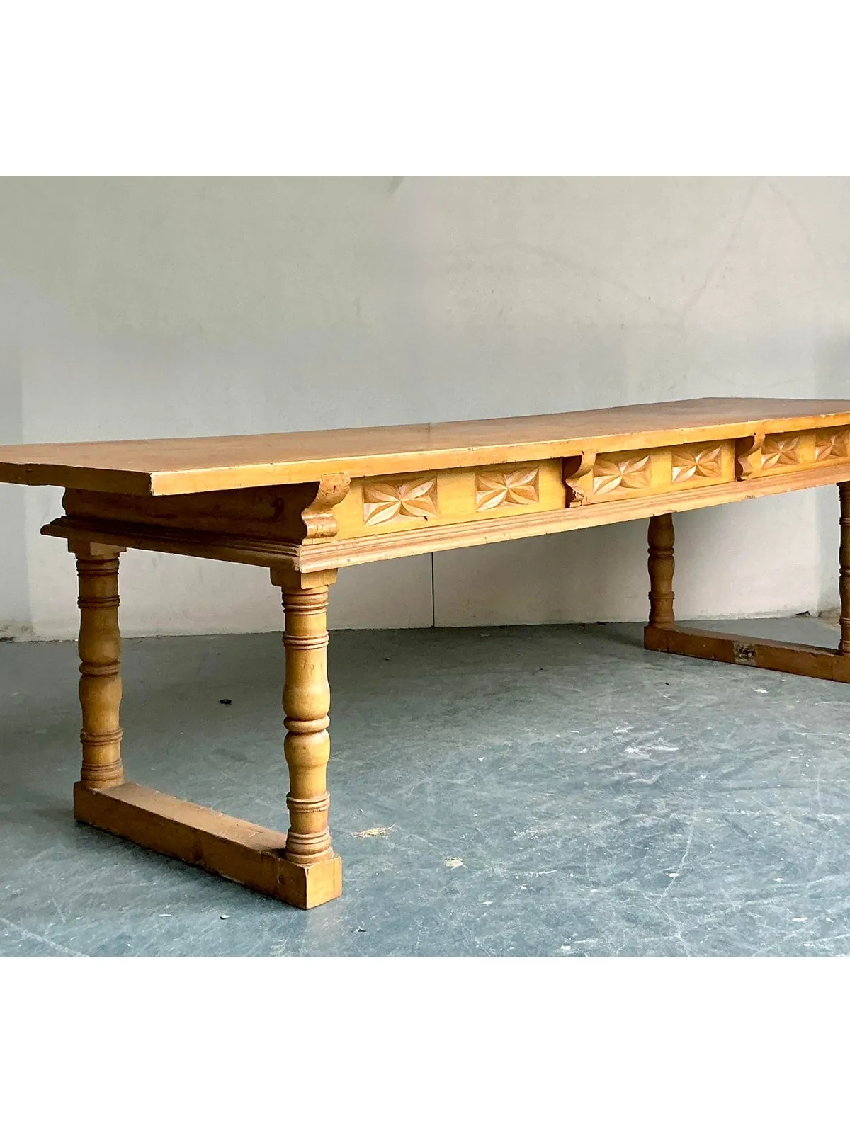 Vintage Boho Monumental Library Table — additional photo 1
