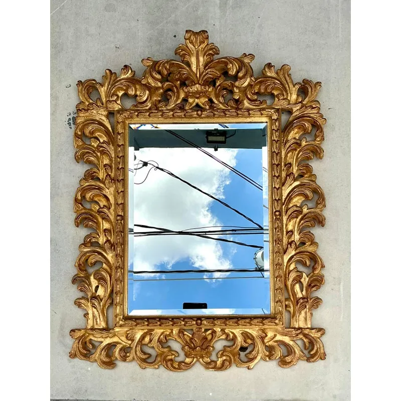 Vintage Regency Rococo Gilt Mirror — additional photo 4