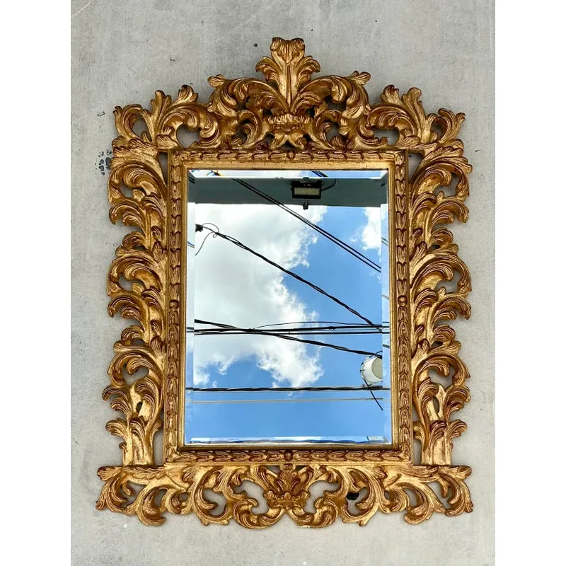 Vintage Regency Rococo Gilt Mirror — additional photo 5