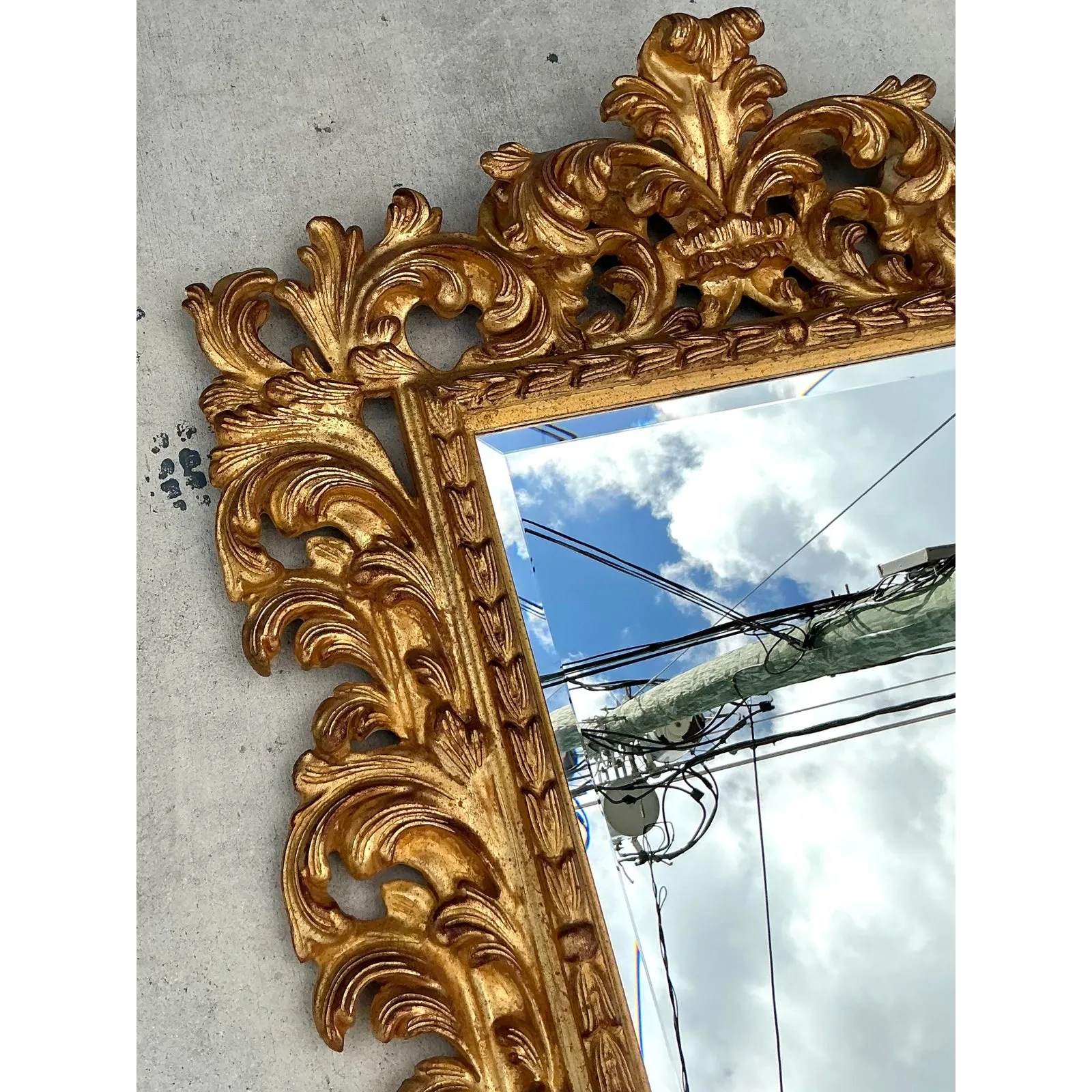 Vintage Regency Rococo Gilt Mirror — additional photo 6