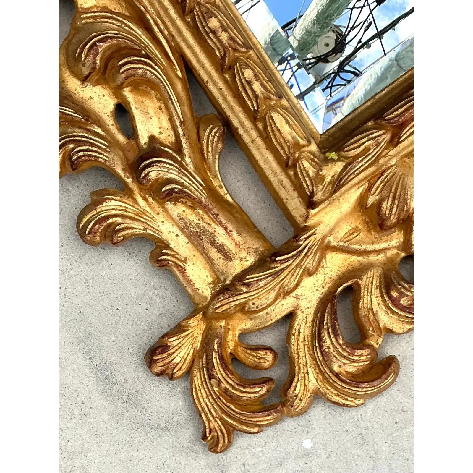 Vintage Regency Rococo Gilt Mirror — additional photo 7