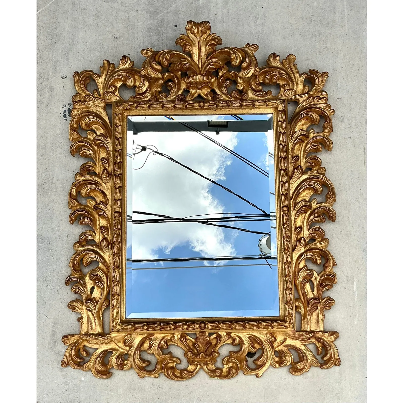 Vintage Regency Rococo Gilt Mirror — additional photo 3