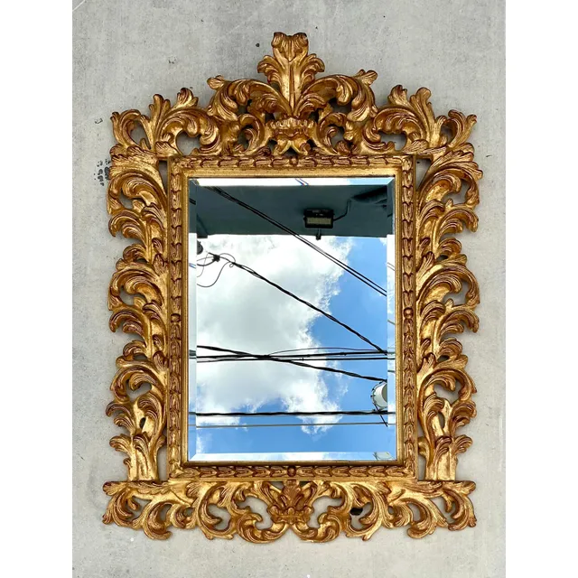 Vintage Regency Rococo Gilt Mirror — additional photo 2