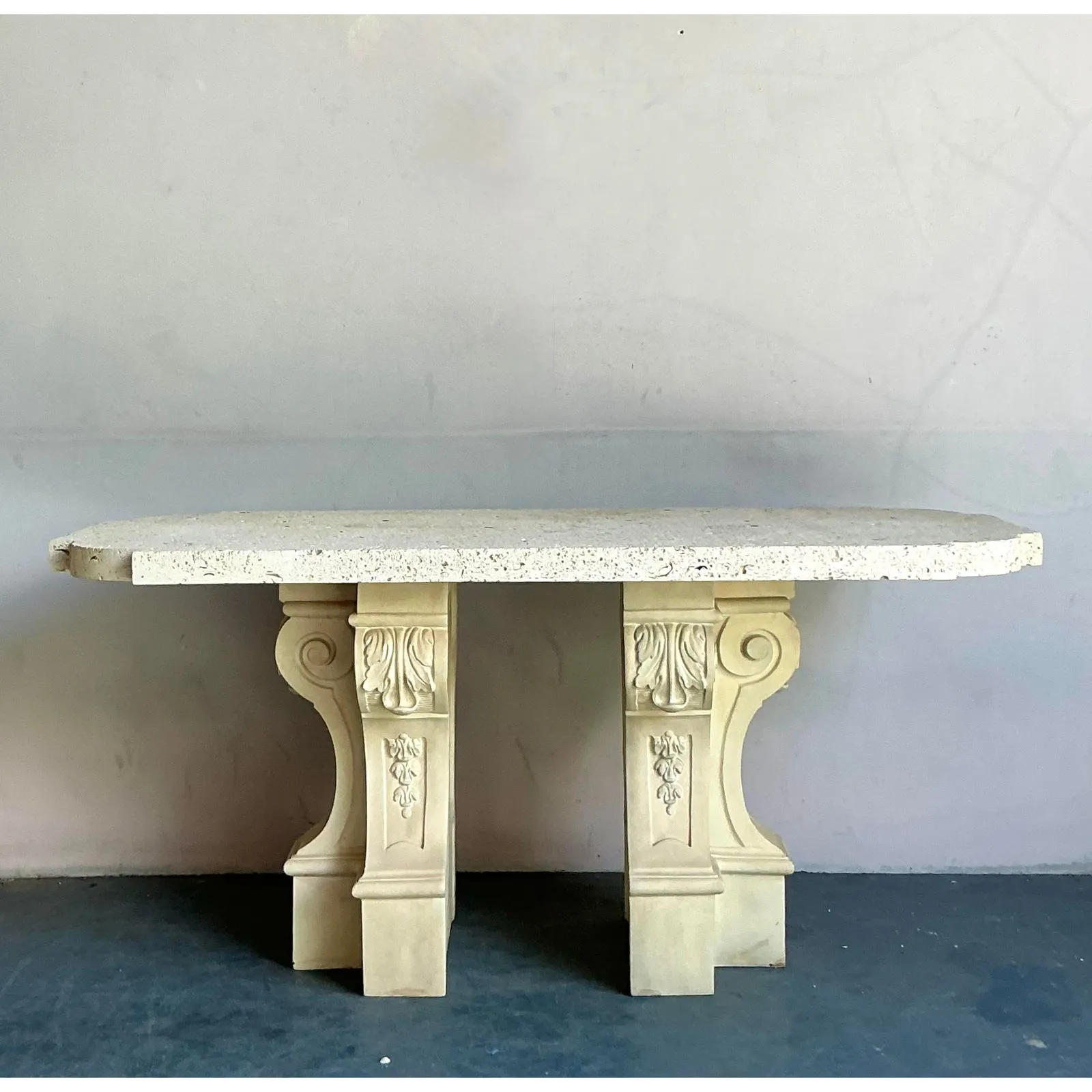 Vintage Regency Coquina Console Table — additional photo 6