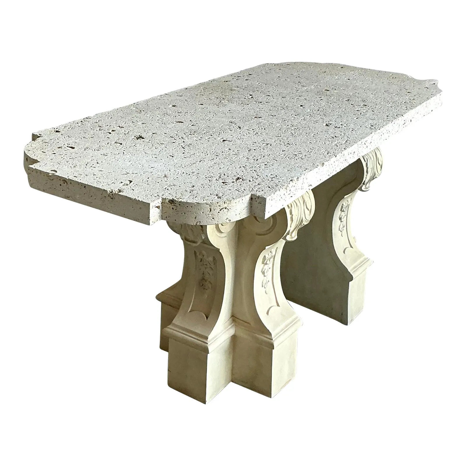 Vintage Regency Coquina Console Table — additional photo 1