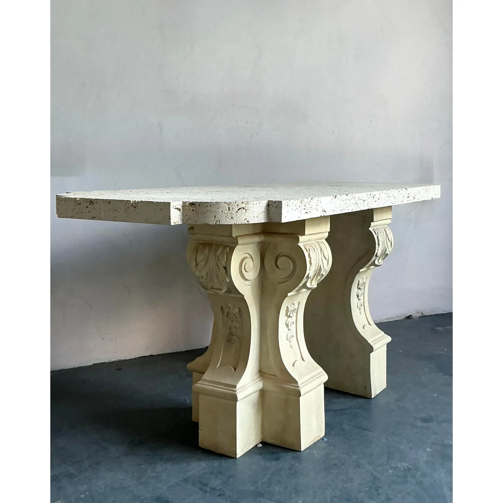 Vintage Regency Coquina Console Table — additional photo 8