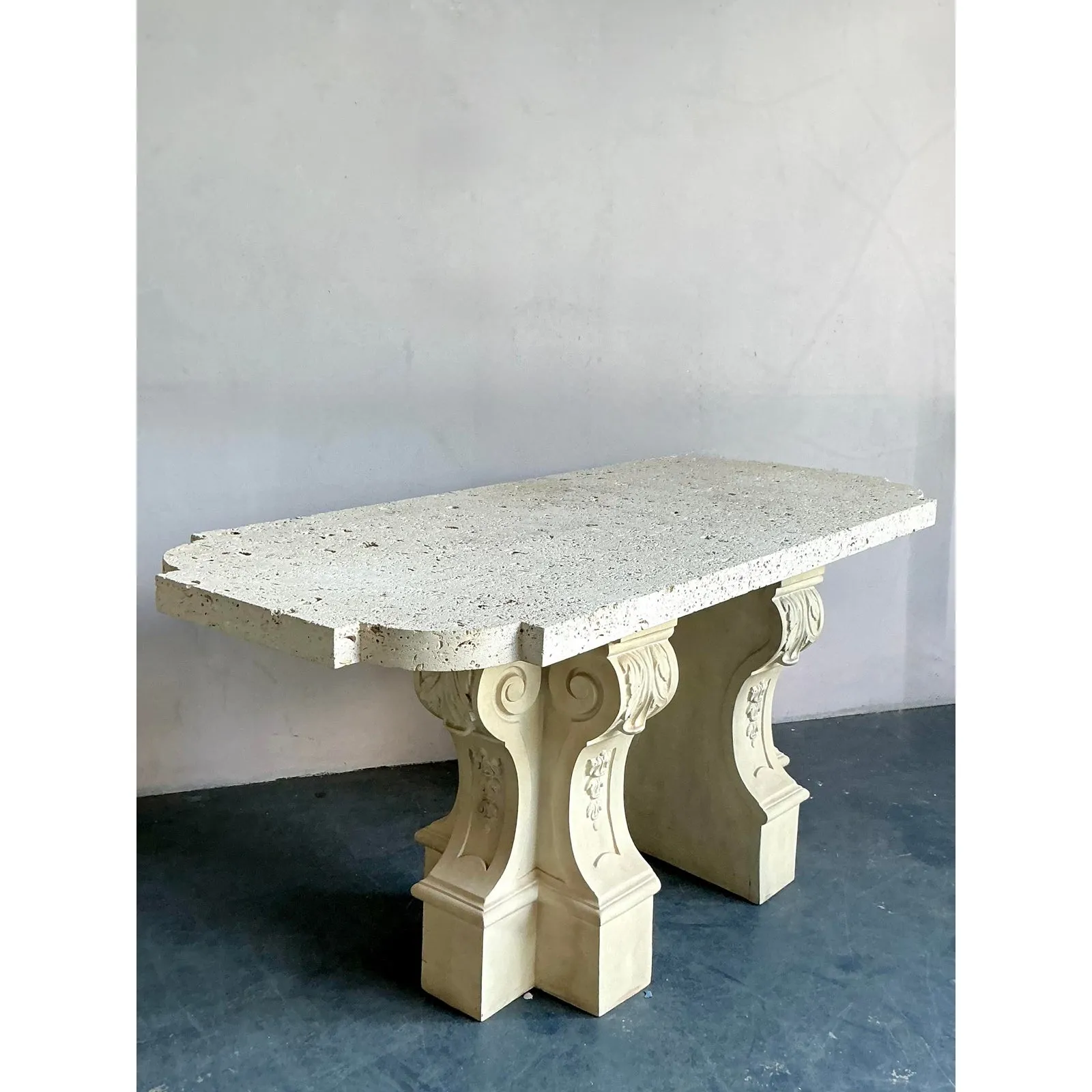 Vintage Regency Coquina Console Table — additional photo 2