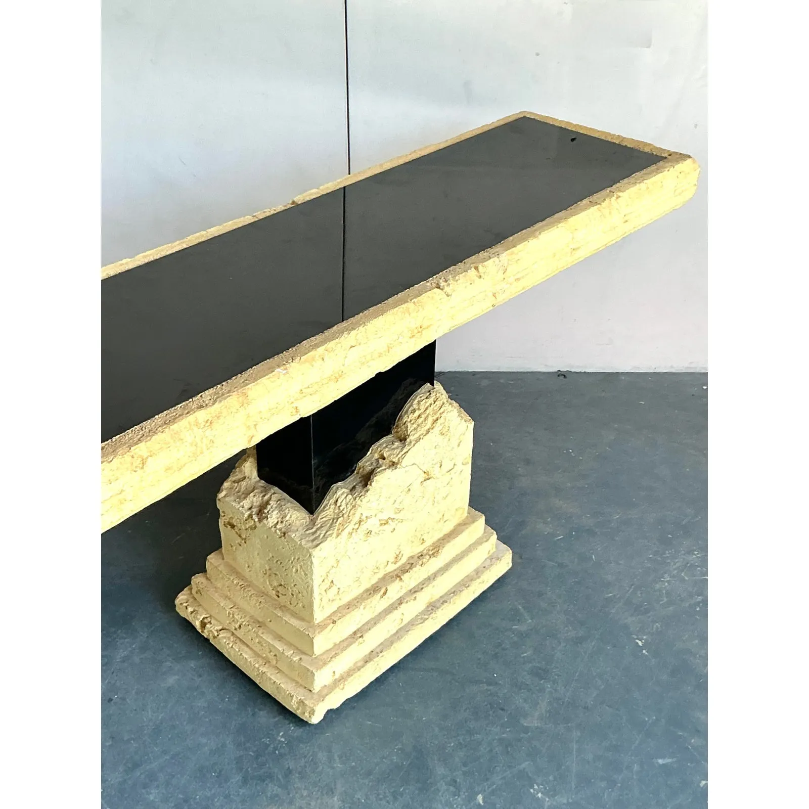 Vintage Postmodern Faux Coral Console Table — additional photo 5