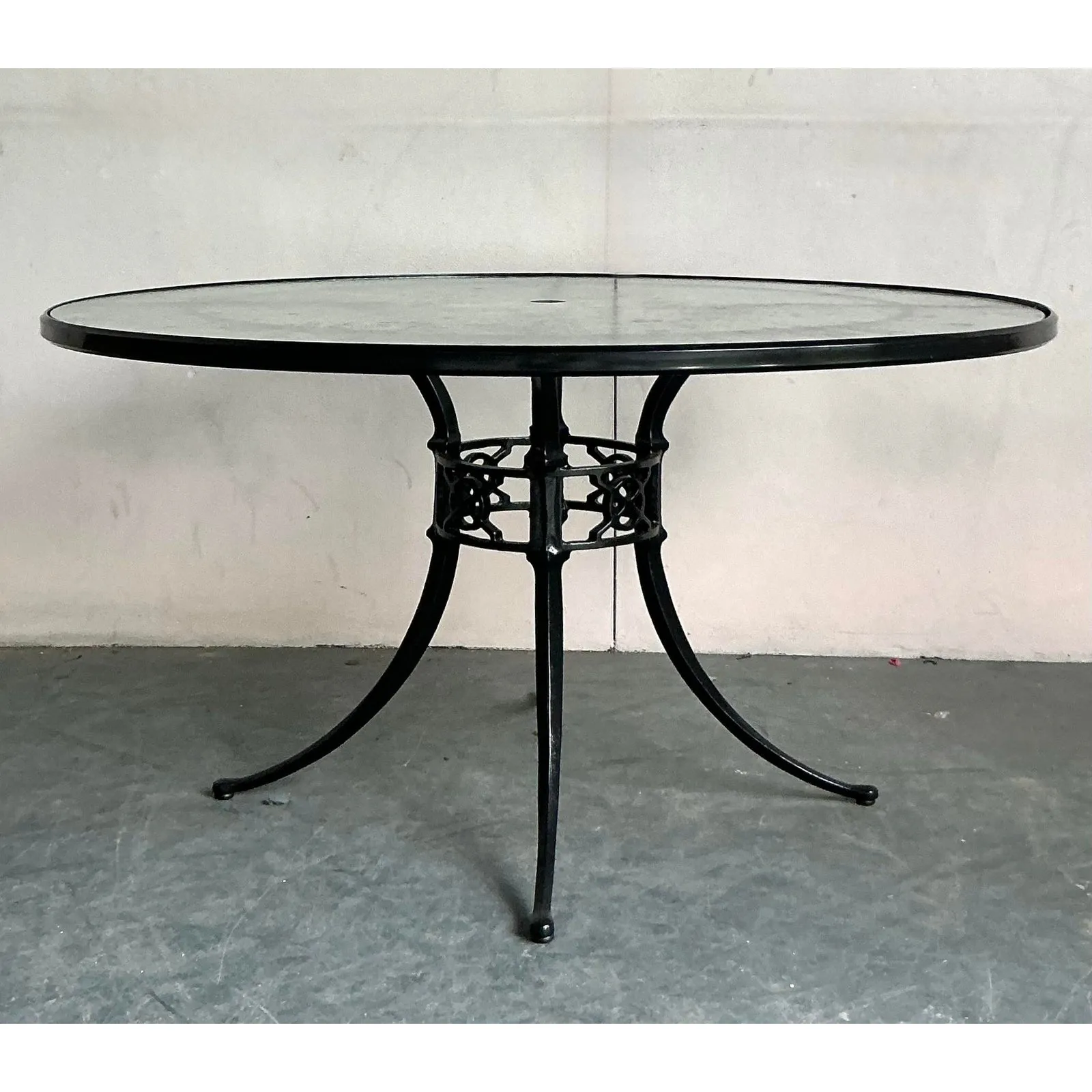 Vintage Regency Cast Aluminum Outdoor Dining Tables - Set of 2 — additional photo 3