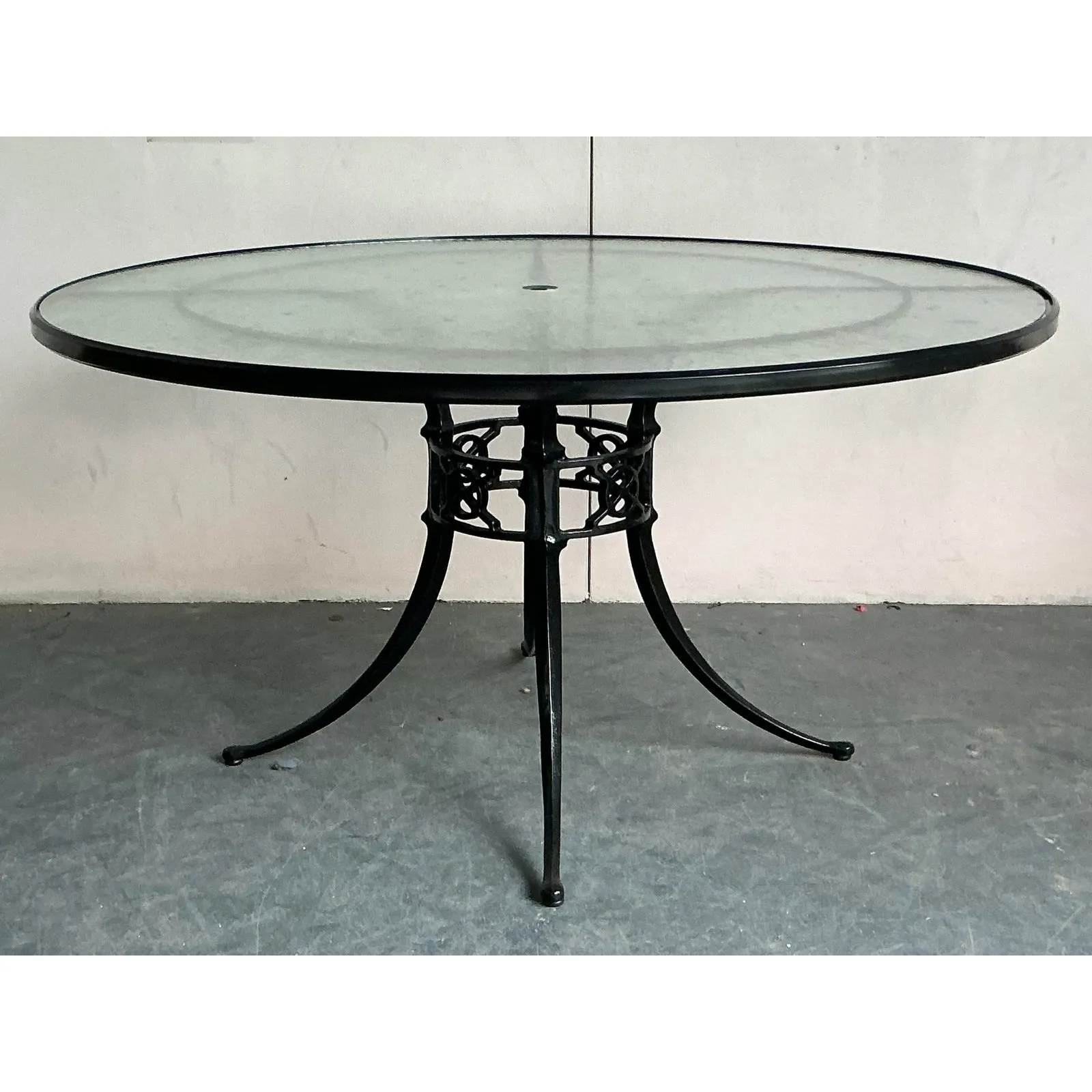 Vintage Regency Cast Aluminum Outdoor Dining Tables - Set of 2 — additional photo 4