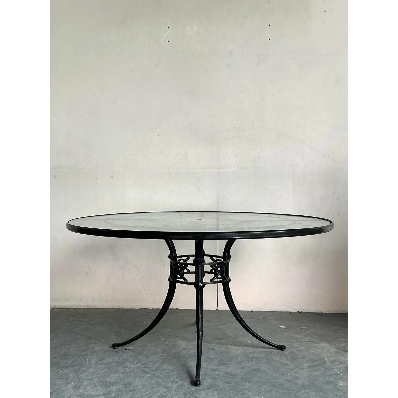 Vintage Regency Cast Aluminum Outdoor Dining Tables - Set of 2 — additional photo 5