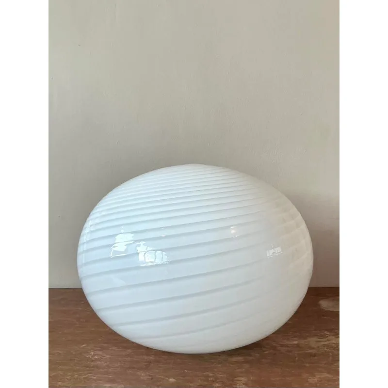 Vintage Italian Swirl Glass Lamp After Murano — additional photo 6