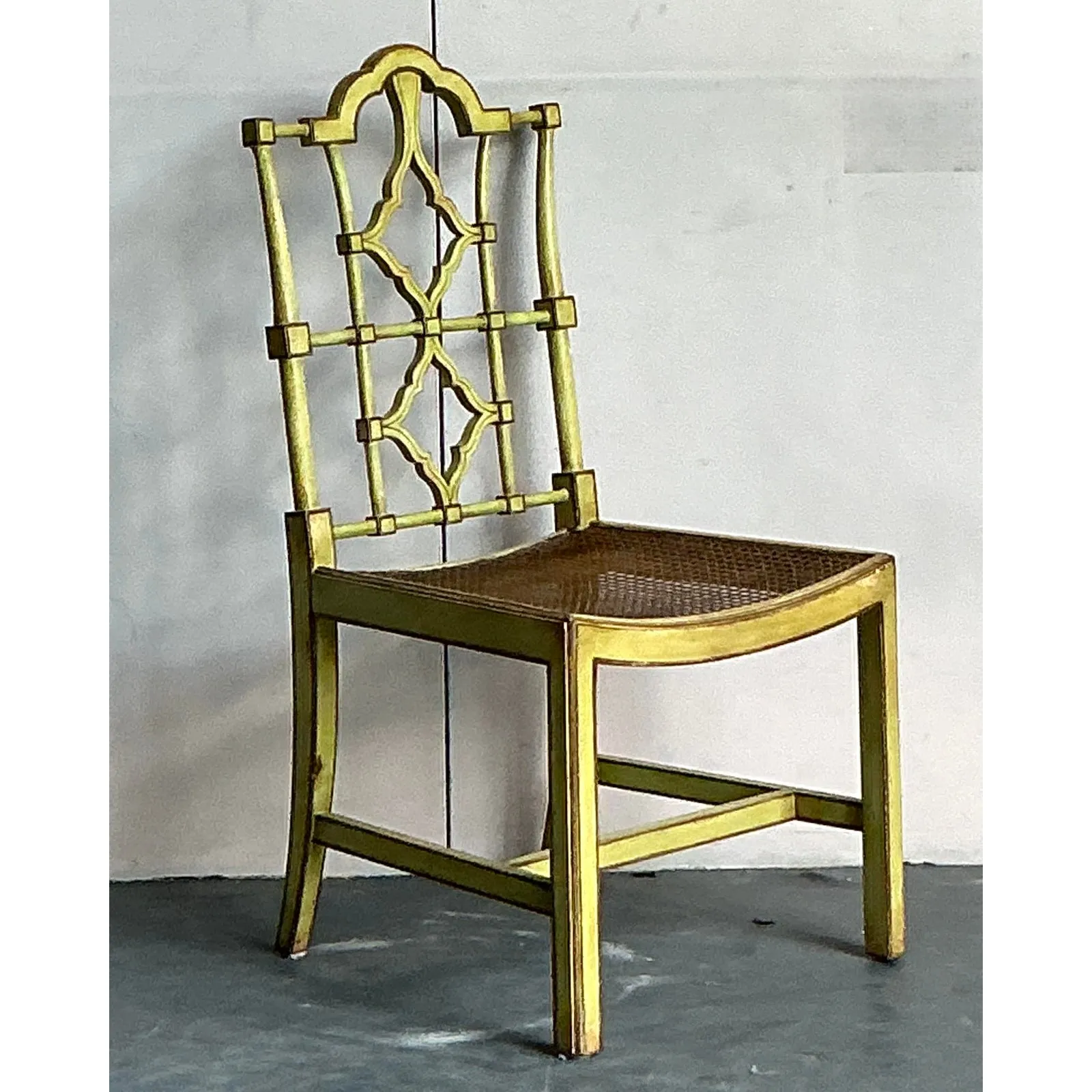 Vintage Regency Patina Pagoda Chair — additional photo 2