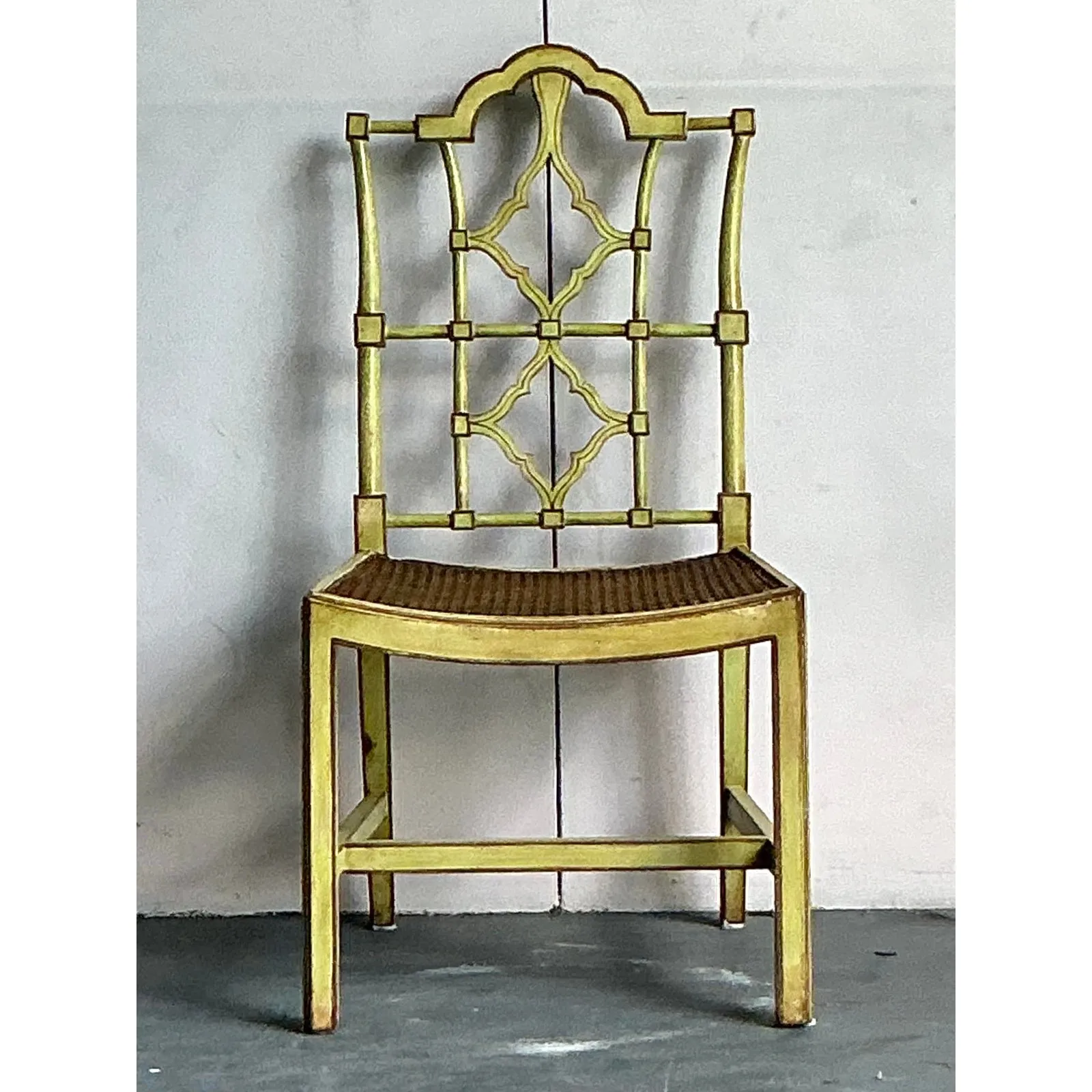 Vintage Regency Patina Pagoda Chair — additional photo 3