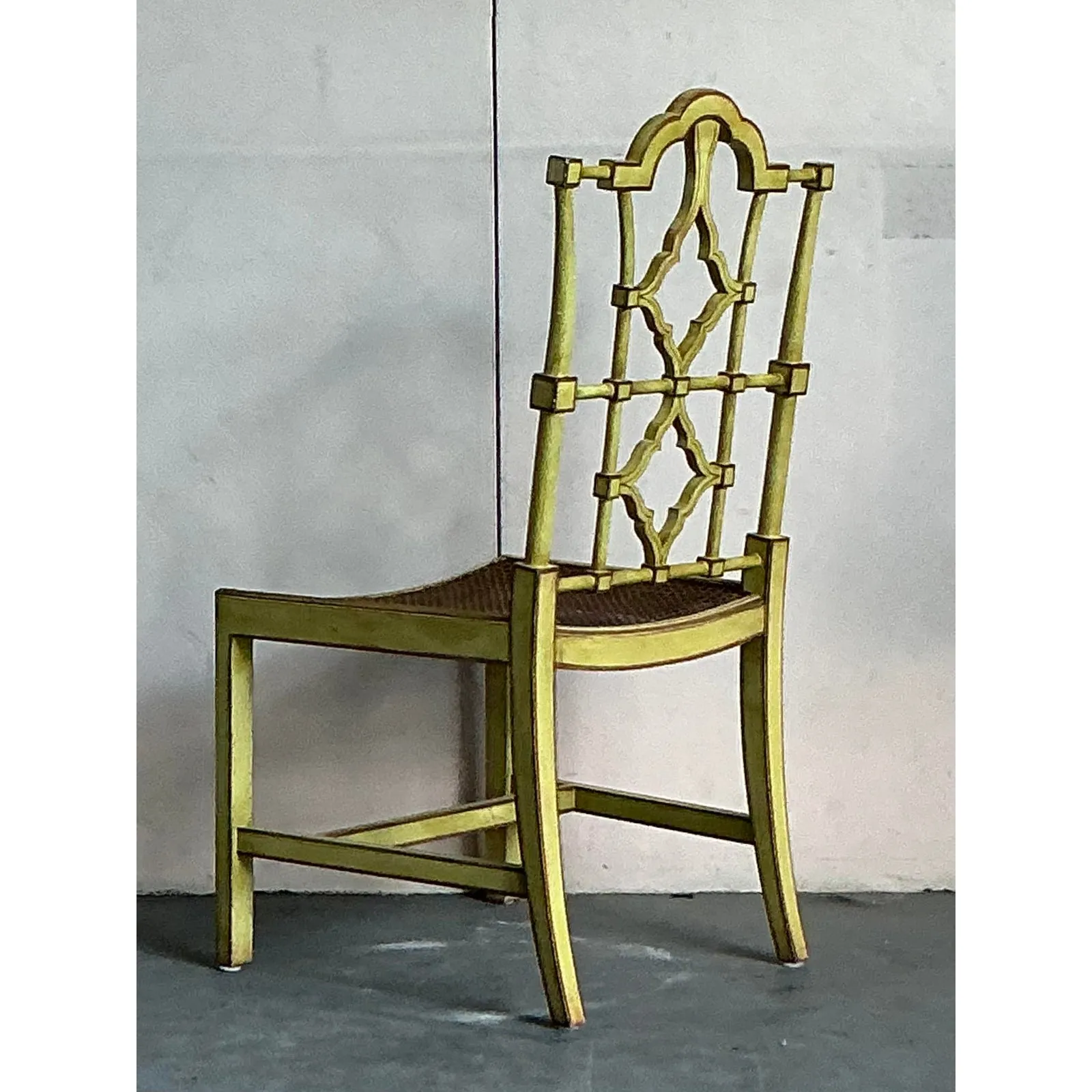 Vintage Regency Patina Pagoda Chair — additional photo 5