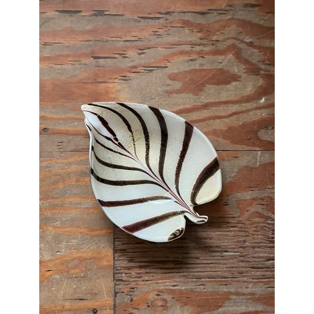 Vintage Italian Striped Glass Bowl After Murano — additional photo 7