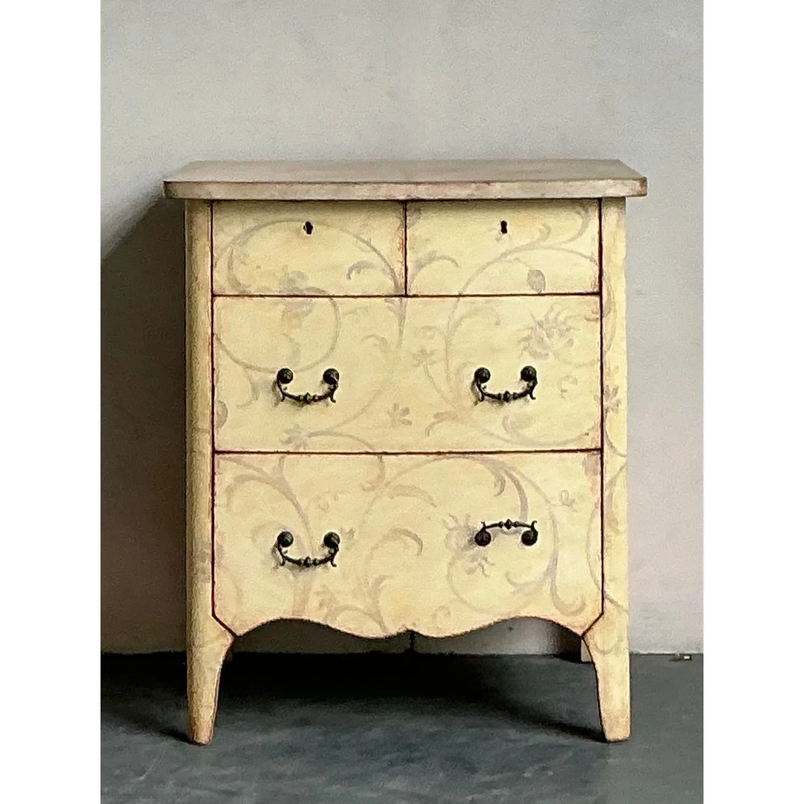 Vintage Italian Patina Hand Painted Chest — additional photo 2
