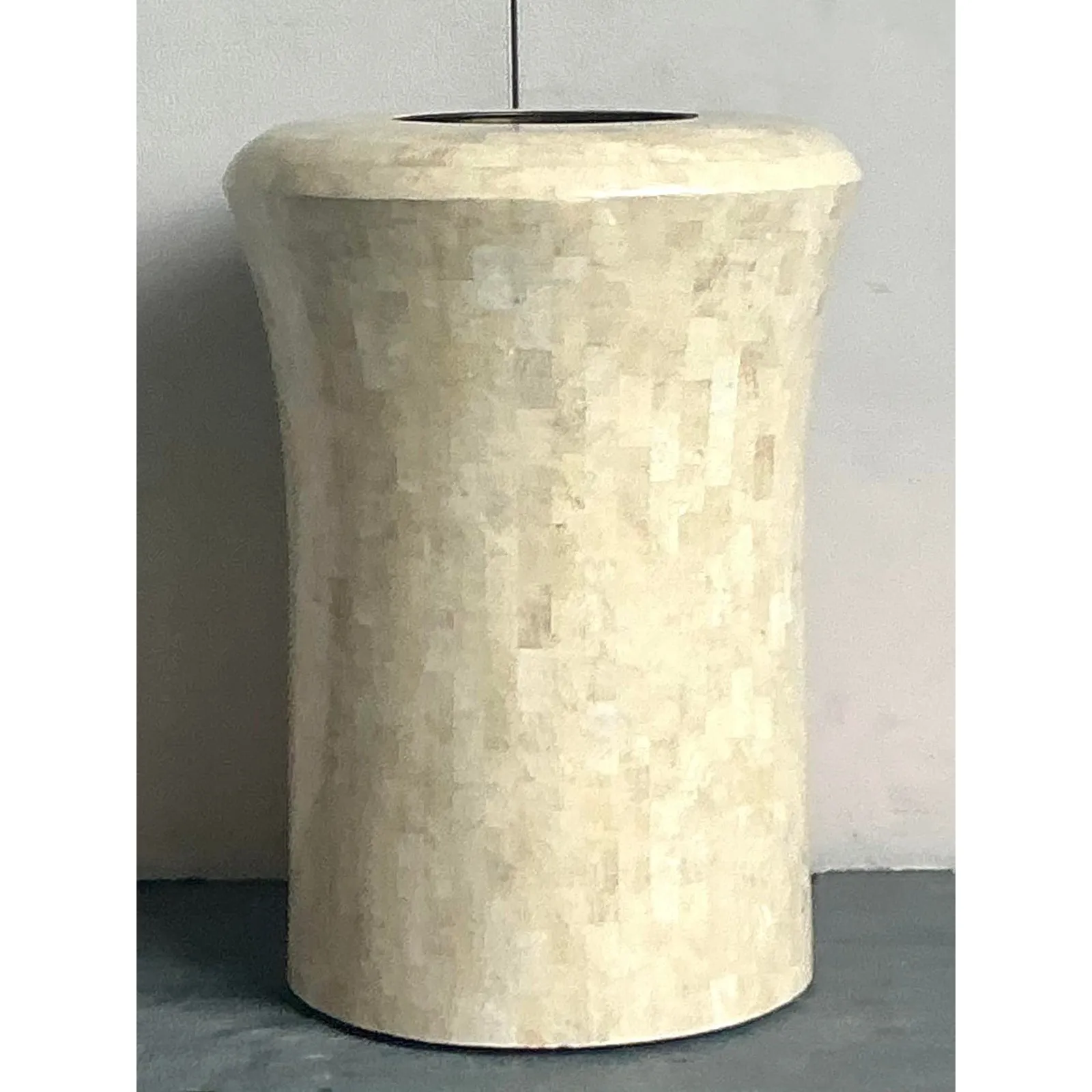 Vintage Boho Maitland Smith Tessellated Stone Planter — additional photo 2