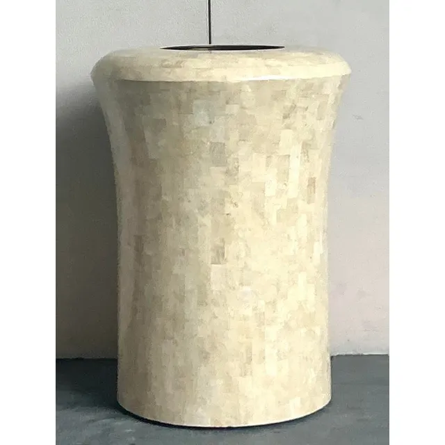 Vintage Boho Maitland Smith Tessellated Stone Planter — additional photo 2