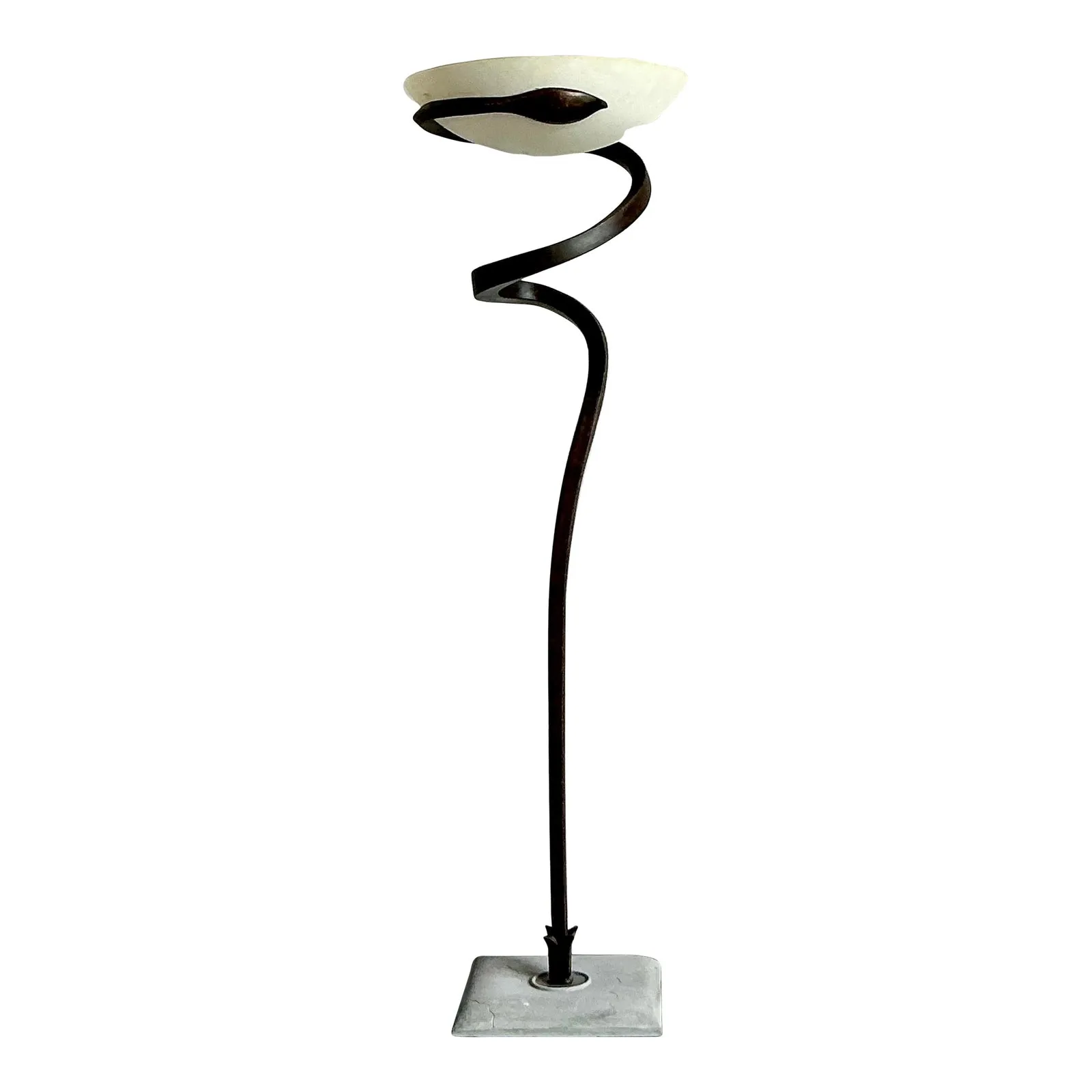 Vintage Italian Lamp International “Alfea” Cast Copper Floor Lamp by Enzo Ciampalini — additional photo 5