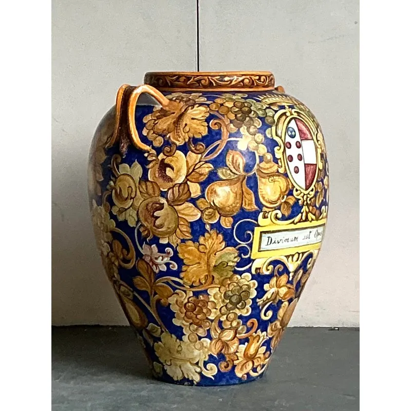 Vintage Italian Monumental Hand Painted Urn — additional photo 3
