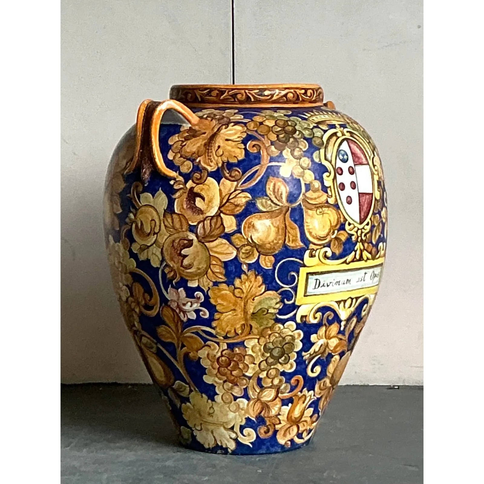 Vintage Italian Monumental Hand Painted Urn — additional photo 7