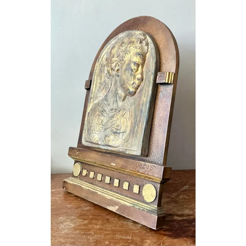 Vintage Boho Plaster Relief Frame - Side view