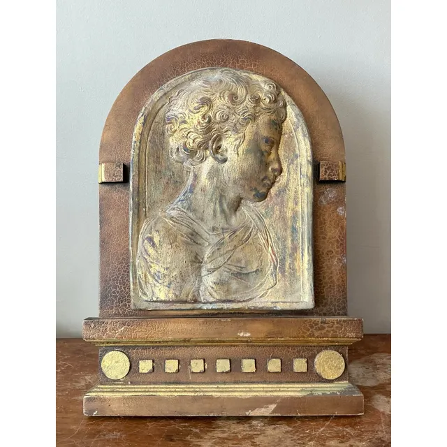 Vintage Boho Plaster Relief Frame — additional photo 8
